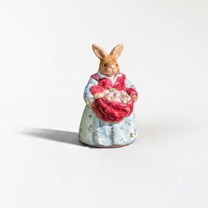 Pepper Shaker Otagiri Vintage Ceramic Floral Dress Bunny Rabbit Collectible Gift